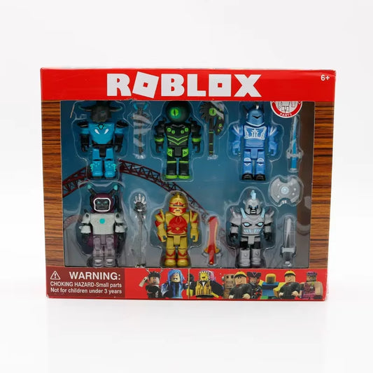 Game Peripheral Characters with Accessories Robot World Champion Style Set Plastic Cartoon Children Toys Christmas Gifts